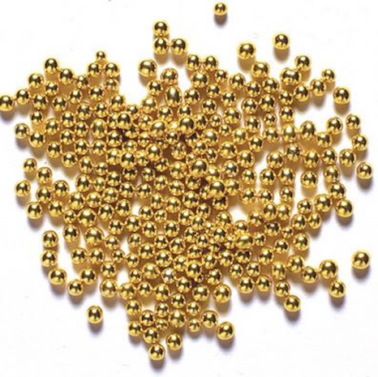Edible Pearls 3mm Gold
