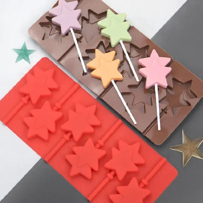 Double Star Lollipop Mold