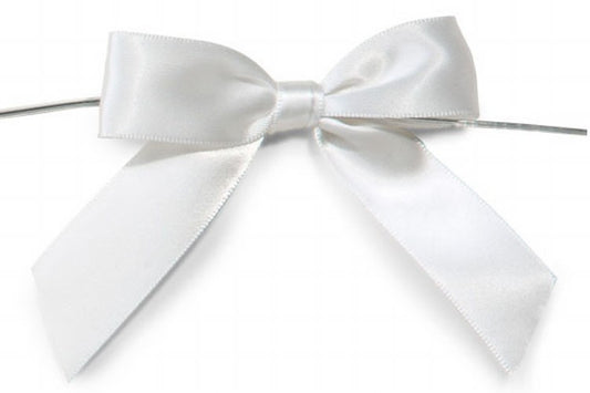 Small Bows White 10pk
