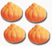 Edible Decorations Pumpkin Mini 3/4in 12-Count