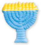 Edible Decorations Menorah 6 Piece