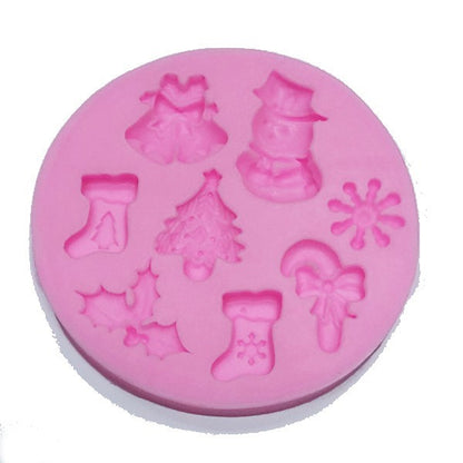 Christmas Mold Silicone 8 Cavity
