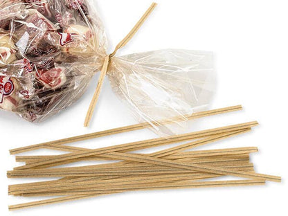 Clear Twist Ties 6" 100-count