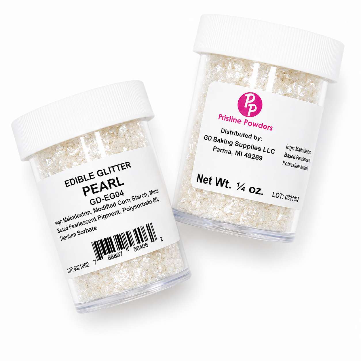 Edible Glitter Pearl .25 Oz