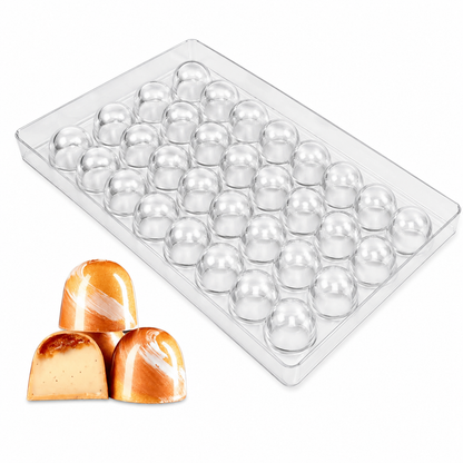 Chocolate Bonbon Mold – Dome Polycarbonate Chocolate Mold (35 Cavity)