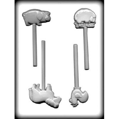 CK Product H c Mold Farm Animals Lolly
