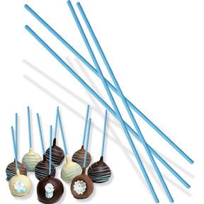 Lollipop Sticks 6in Baby Blue 25ct