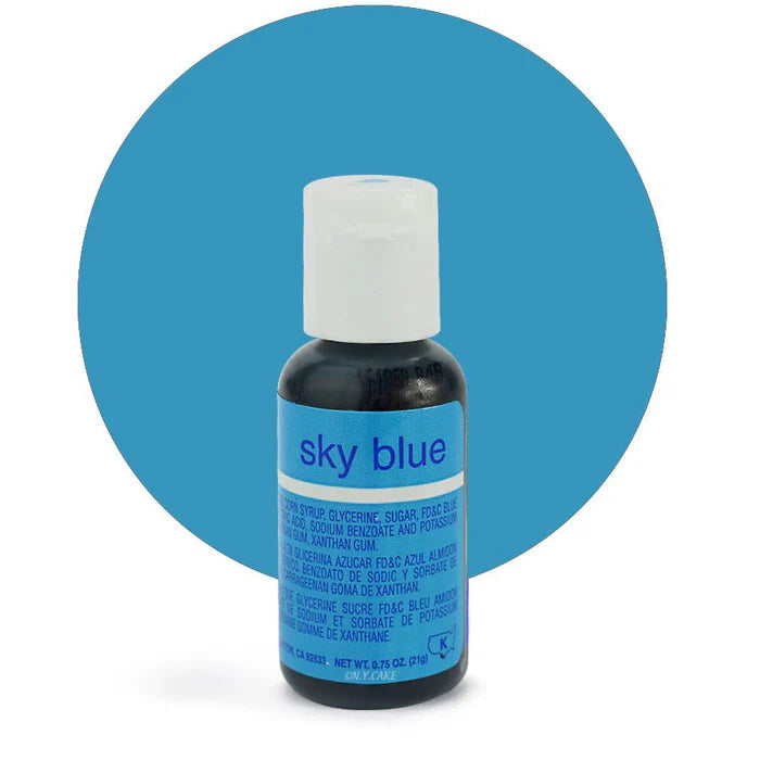 Chefmaster Gel Food Coloring .70 Sky Blue – Cakewalk @Candyland Crafts