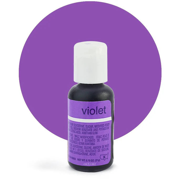 Chefmaster Gel Food Coloring .70 Violet – Cakewalk @Candyland Crafts