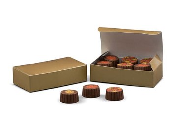 Candy Box 1/4 LB Gold 5 Count
