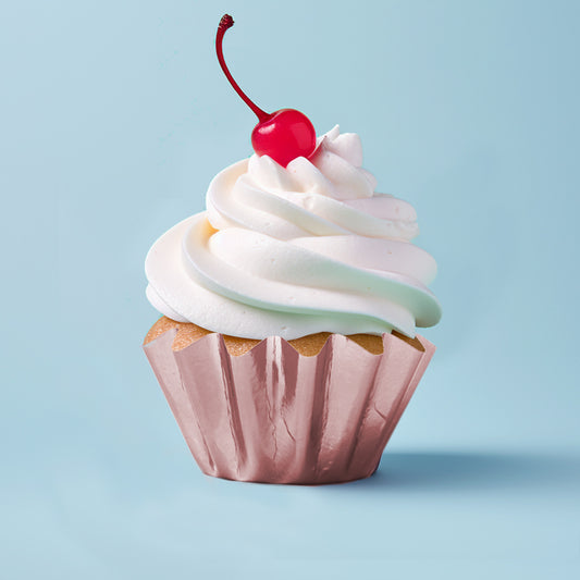 Bloom Fluted Baking Cups - Rose Gold Cupcake Liners