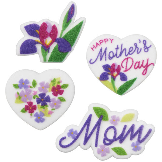 Edible Decorations Mother's Day 1.5 in 7 count