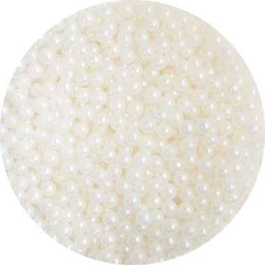 Sprinks Cachous Pearl Beads Matte White 4mm - 70g (2.5 oz)