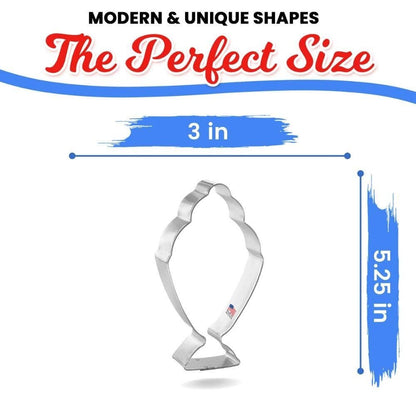Ice Cream Sundae Cookie Cutter 5 in