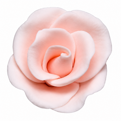 Peach Gum Paste Roses Small 1 Inch Edible Cake Decorations – 4 Count