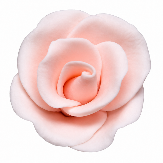 Peach Gum Paste Roses Small 1 Inch Edible Cake Decorations – 4 Count