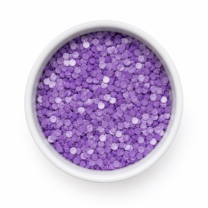 Large Dot Sprinkles –  Purple Pearl Sequin Confetti 4 oz