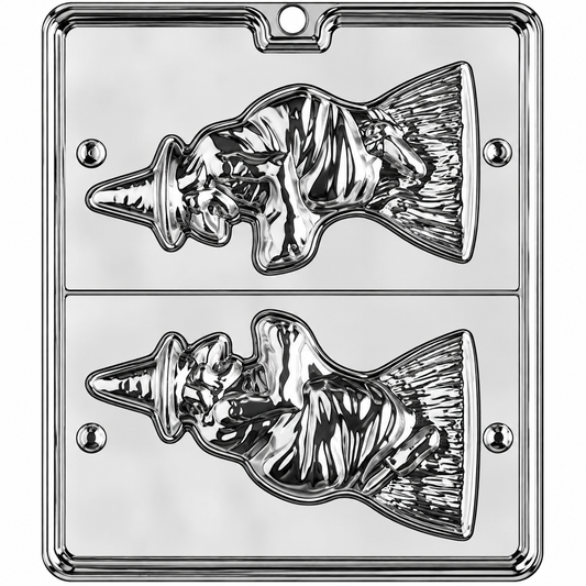3D Witch Chocolate Mold – Halloween Candy Mold