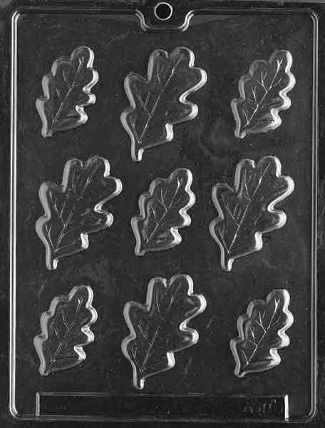Large Oak Leaf Chocolate Mold 9 Cavity
