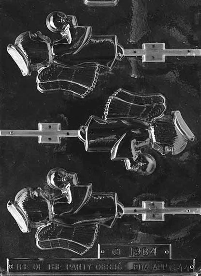Angel Chocolate Candy Lollipop Mold 3 Cavity
