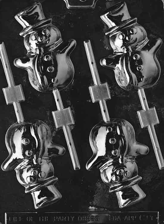 Life of the Party Snowman Lolly Christmas Mold