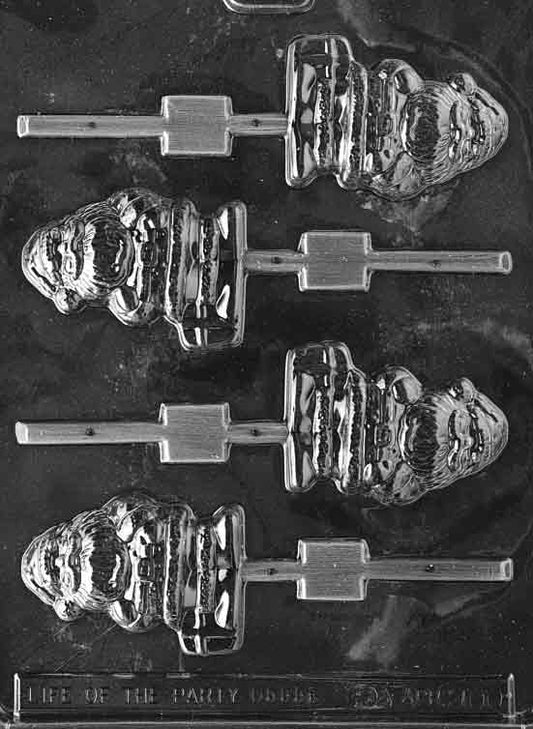 Life Of The Party Santa With Package 4 Cavity