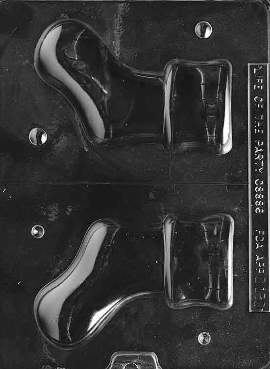 Life Of The Party 3d Boot Chocolate Mold