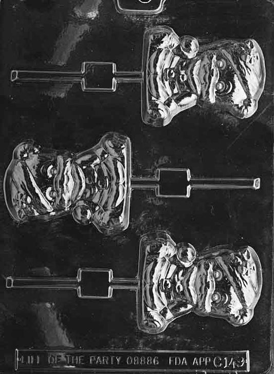 Life Of The Party Christmas Bear Lollipop 3 Cavity