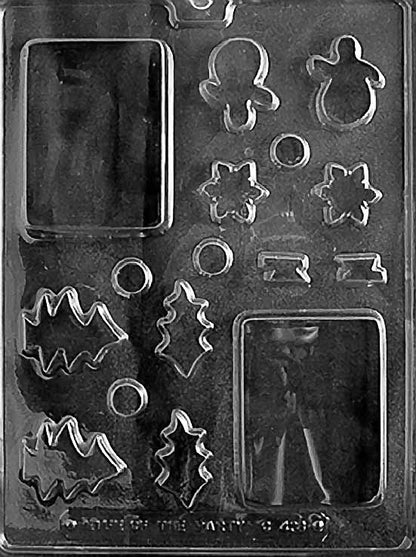 Build a Winter Christmas Outdoor Scene Chocolate Mold