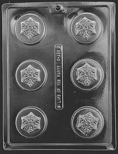 Snowflake Cookie Mold for Dipped Oreo Cookies 6 cavity