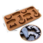 Halloween Silicone Candy Mold Vampire Fangs & Coffin Chocolate Mold