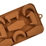 Halloween Silicone Candy Mold Vampire Fangs & Coffin Chocolate Mold