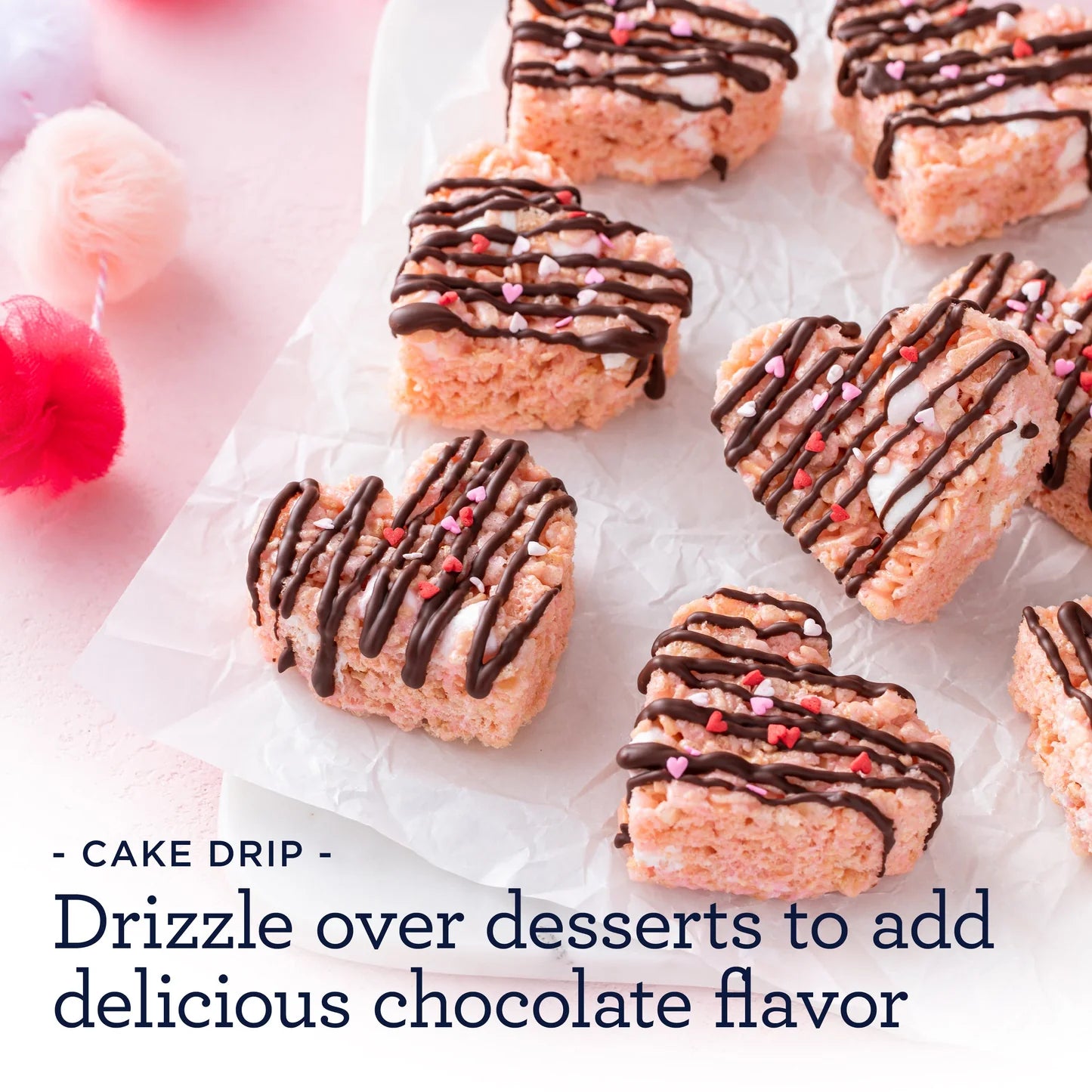 Satin Ice Cake Drip Red 8.8 Oz