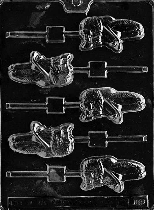 Easter Boy Bunny With Hat Lollipop 5 Cavity