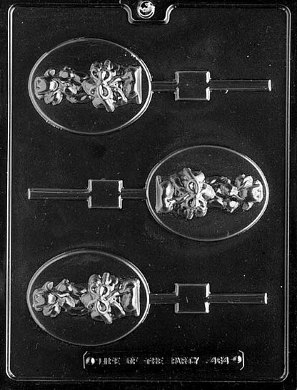 Floral Bouquet Cameo Chocolate Lollipop Mold