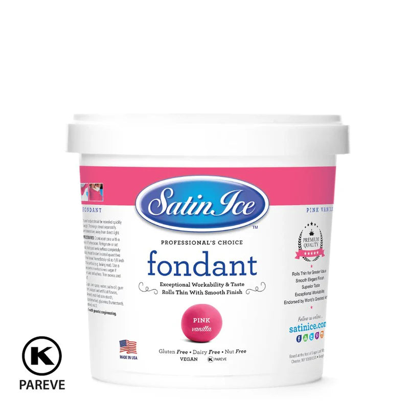Satin Ice Vanilla Fondant Pink 2lb