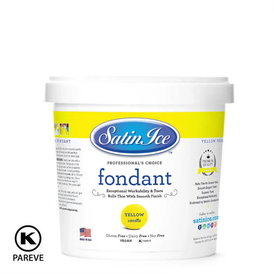 Satin Ice Vanilla Fondant Yellow 2lb