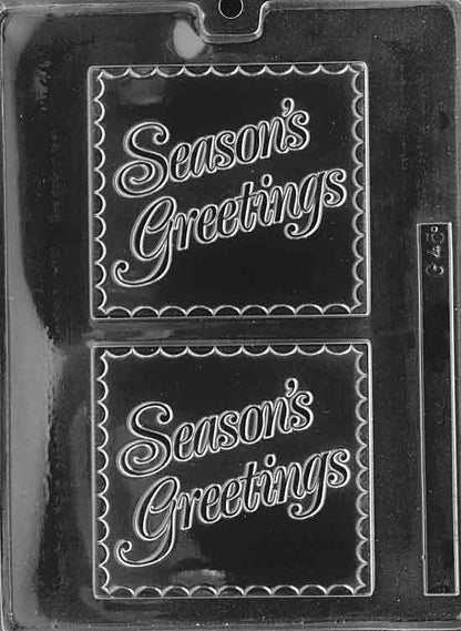 Seasons Greetings Candy Bar Mold