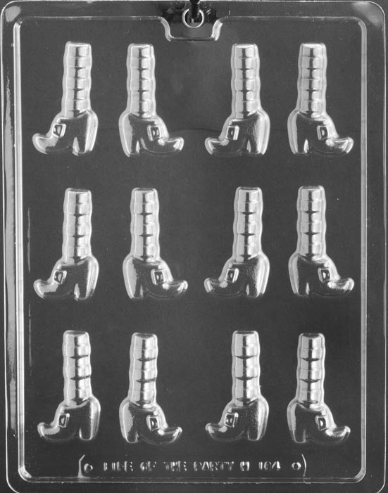 Witch Feet Chocolate Mold 12 Cavity