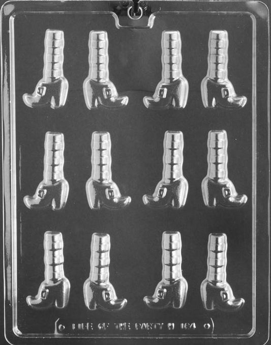 Witch Feet Chocolate Mold 12 Cavity