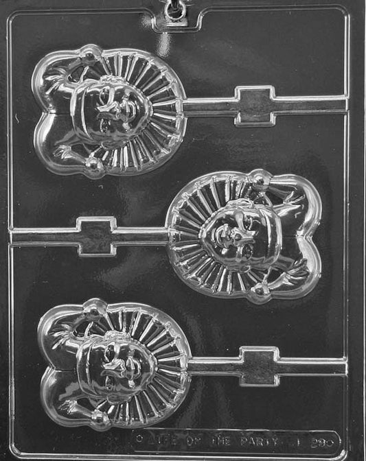 Life Of The Party Mardi Gras Jester Lollipop 3 Cavity