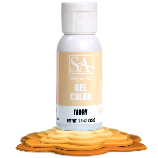Sugar Art Gel Food Color Ivory 1oz