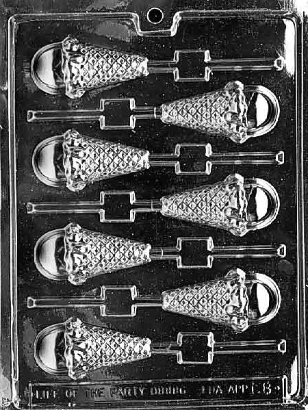 Life of the Party Ice Cream Cone Lollipop Candy Mold
