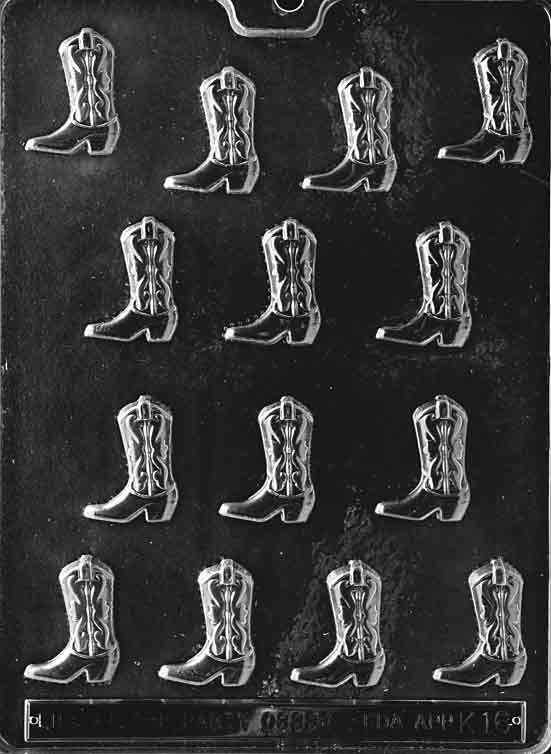 Cowboy Boot Chocolate Mold | Western Candy Mold for Rodeo & Country-Themed Treats