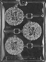Number 25 Lollypop Mold