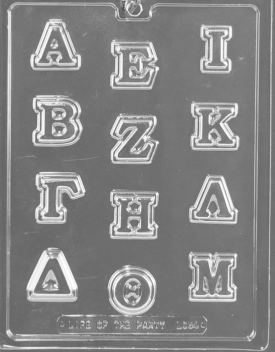 Greek Letters Alpha-mu Mold