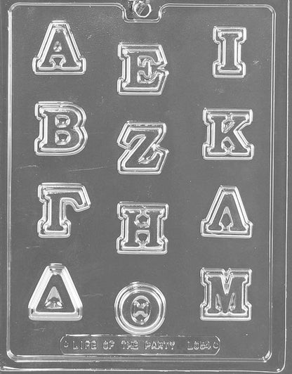 Greek Letters Alpha-mu Mold