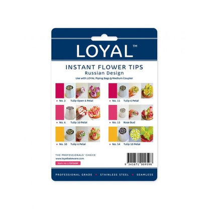 Loyal Russian Tip Instant Flowers 6 Count Set