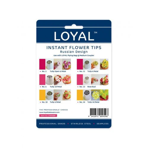 Loyal Russian Tip Instant Flowers 6 Count Set