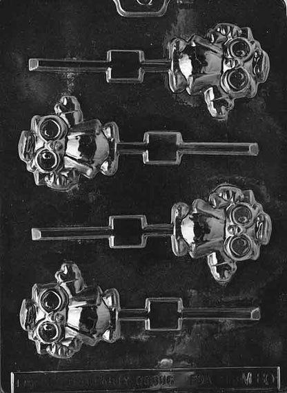 Grad Owl Chocolate Lollipop Mold – Cute Owl Candy Mold with Sticks, 4 Cavity